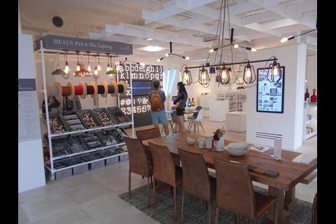 The new Heal's lighting store in London's Westbourne Grove